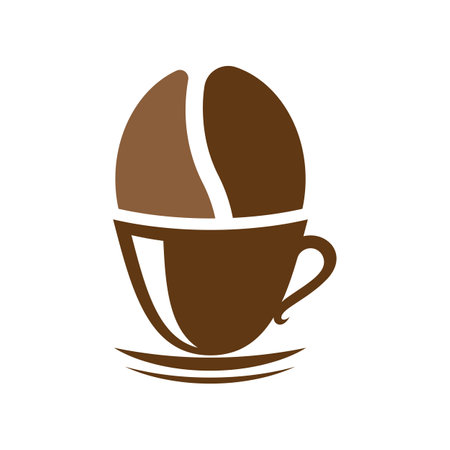 Coffee cup logo images illustration designのイラスト素材