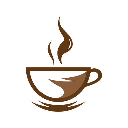 Coffee cup logo images illustration designのイラスト素材