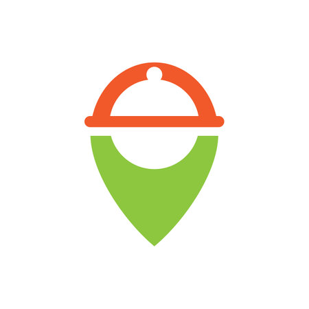 Food location logo images illustration designのイラスト素材