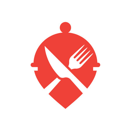 Food location logo images illustration designのイラスト素材