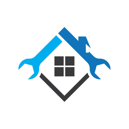 House repair logo images illustration designのイラスト素材