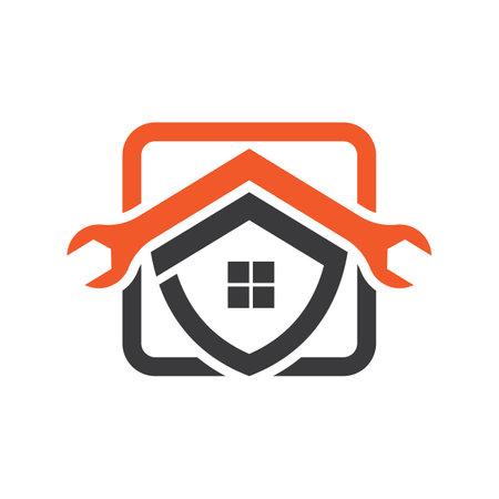 House repair logo images illustration designのイラスト素材