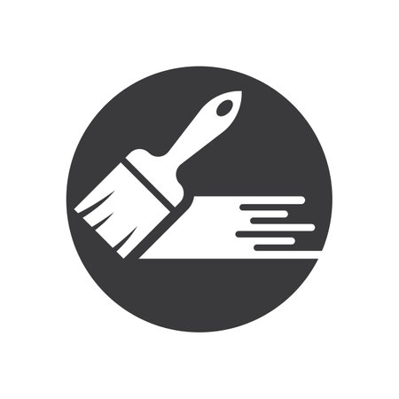 Paintbrush logo images illustration designのイラスト素材