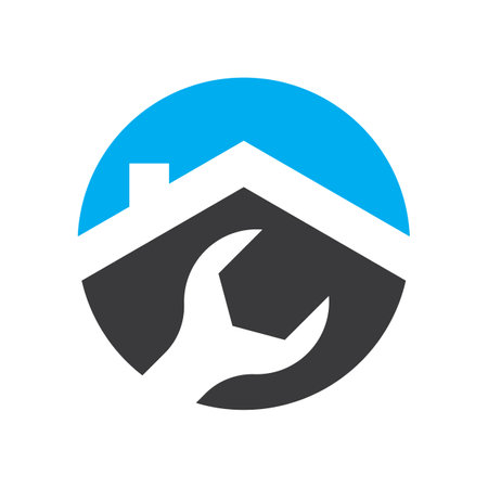 House repair logo images illustration designのイラスト素材