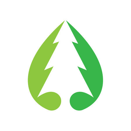 Pine tree logo images illustration designのイラスト素材