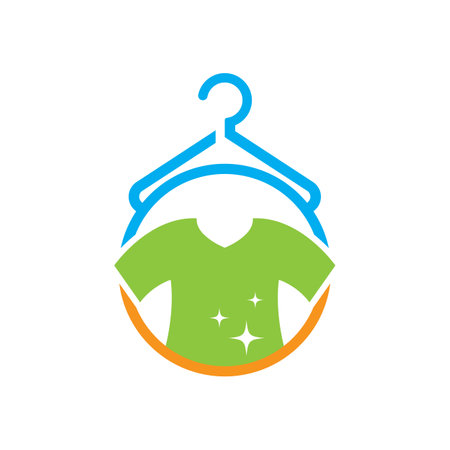 Laundry logo images illustration designのイラスト素材