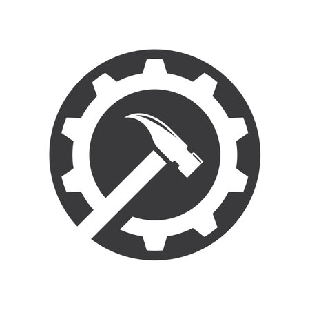 House repair logo images illustration designのイラスト素材