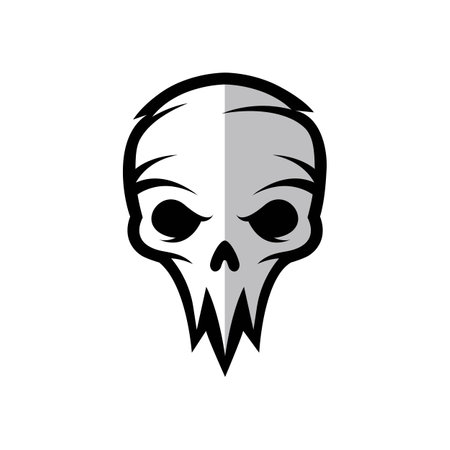 Skull logo images illustration designのイラスト素材