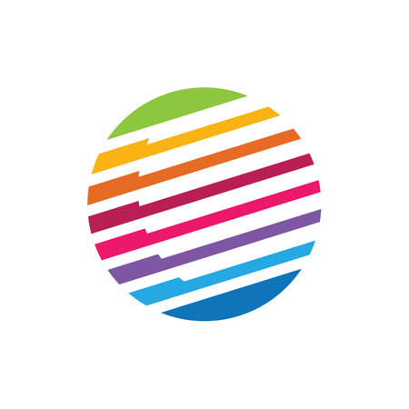Sphere logo images illustration designのイラスト素材