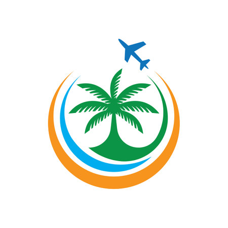 Travel logo images illustration designのイラスト素材