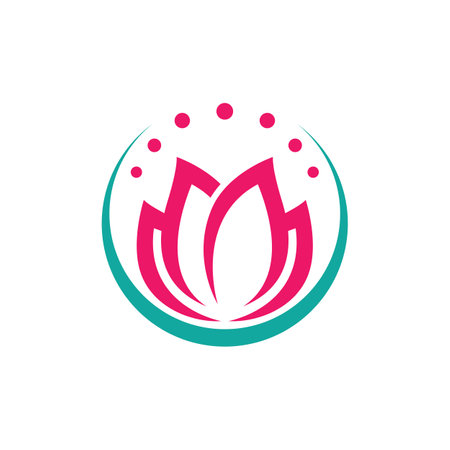 Beauty lotus logo images illustration designのイラスト素材