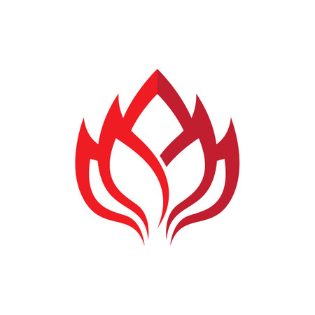 Beauty lotus logo images illustration designのイラスト素材
