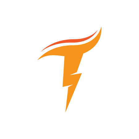Lightning logo images illustration designのイラスト素材