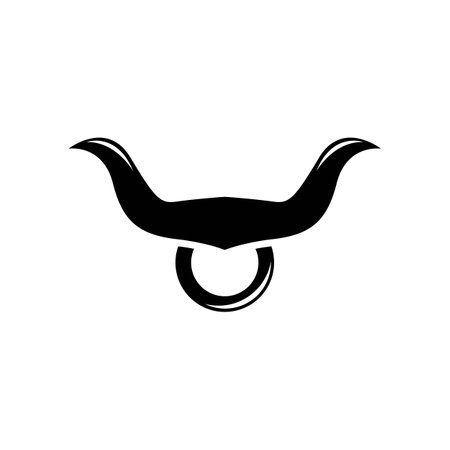 Bull horn logo images illustrationのイラスト素材