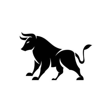Bull logo images illustration designのイラスト素材