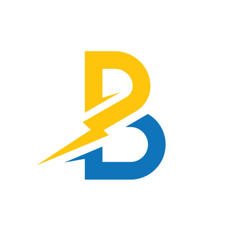 Lightning logo images illustration designのイラスト素材