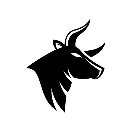 Bull head logo images illustration designのイラスト素材