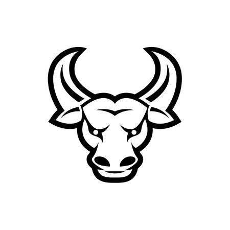 Bull logo images illustration designのイラスト素材