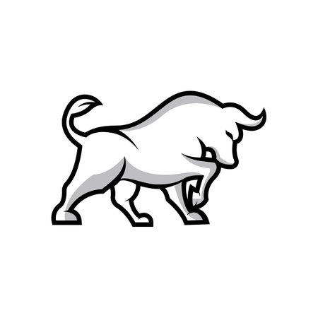 Bull logo images illustration designのイラスト素材