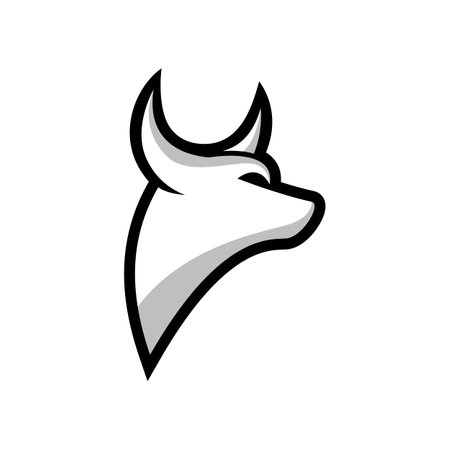 Bull logo images illustration designのイラスト素材