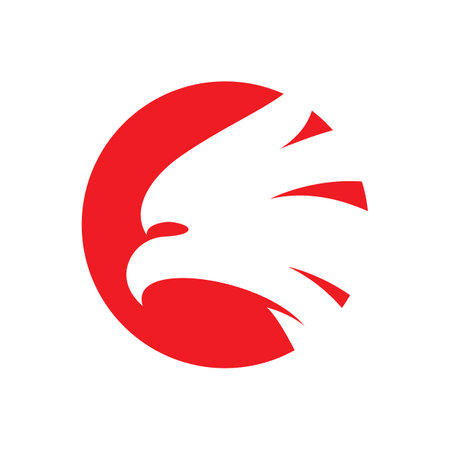 Eagle logo images illustration designのイラスト素材
