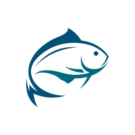 Fish logo images illustration designのイラスト素材