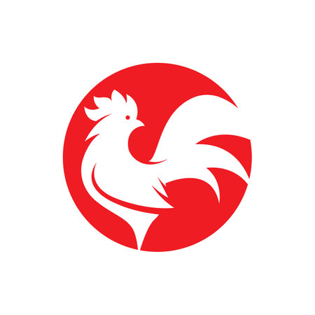 Rooster logo images illustration designのイラスト素材