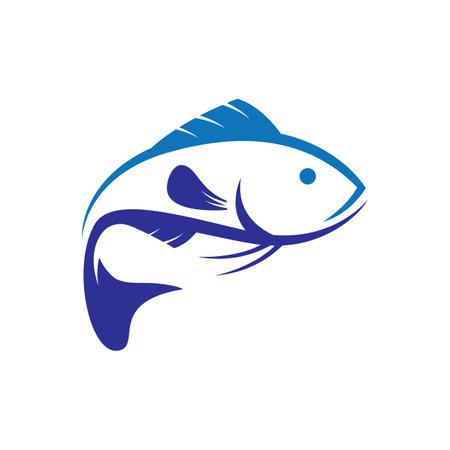 Fish logo images illustration designのイラスト素材