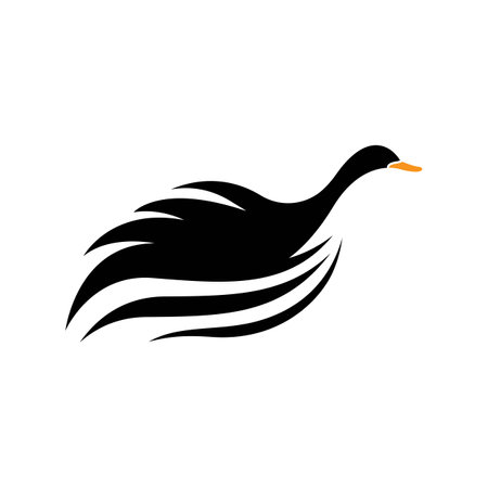 Swan logo images illustration designのイラスト素材