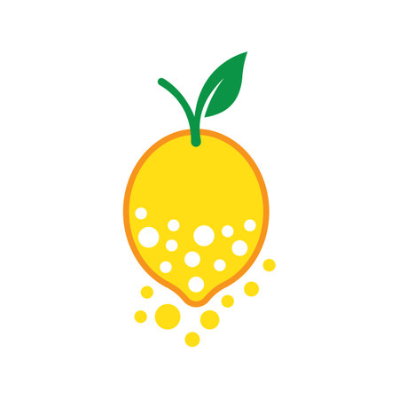 Lemon logo images illustration designのイラスト素材