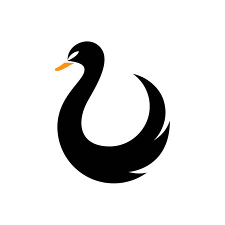 Swan logo images illustration designのイラスト素材
