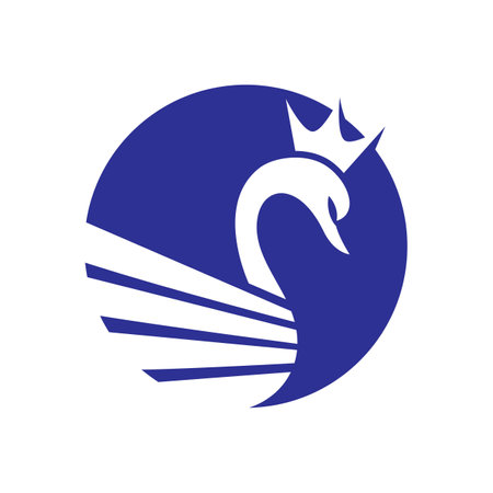 Swan logo images illustration designのイラスト素材