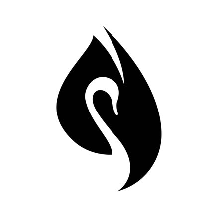 Swan logo images illustration designのイラスト素材