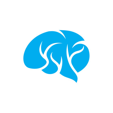 Brain logo images  illustration designのイラスト素材