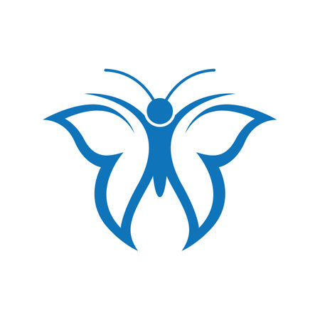 Beauty butterfly logo images illustration designのイラスト素材