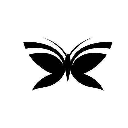 Beauty butterfly logo images illustration designのイラスト素材
