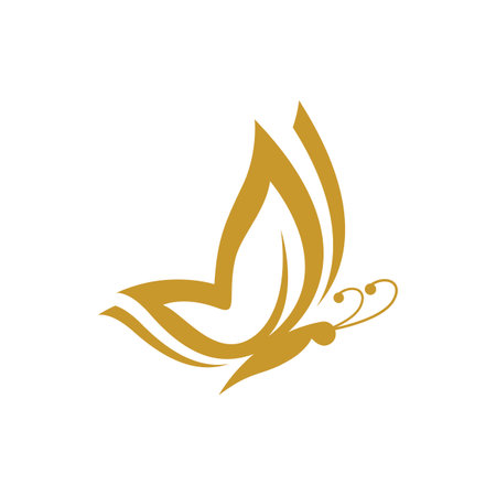 Beauty butterfly logo images illustration designのイラスト素材