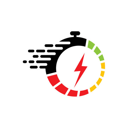 Speed logo images illustration designのイラスト素材