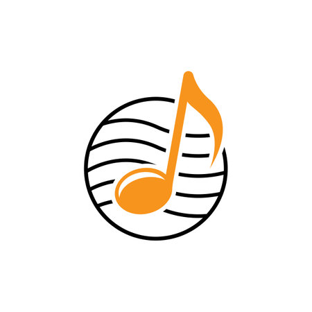 Music logo images illustration designのイラスト素材