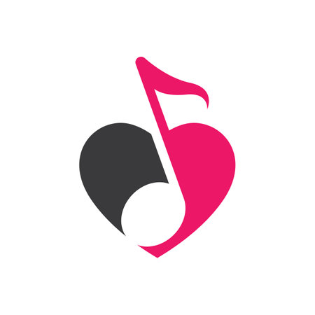 Music logo images illustration designのイラスト素材