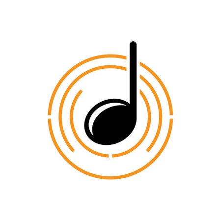 Music logo images illustration designのイラスト素材