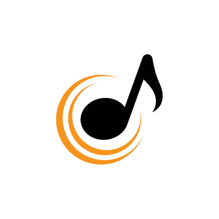 Music logo images illustration designのイラスト素材