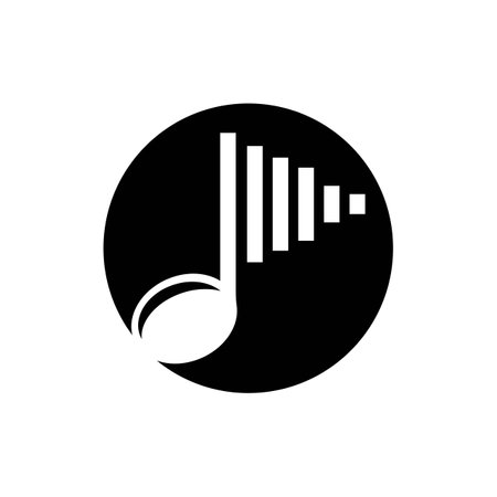Music logo images illustration designのイラスト素材