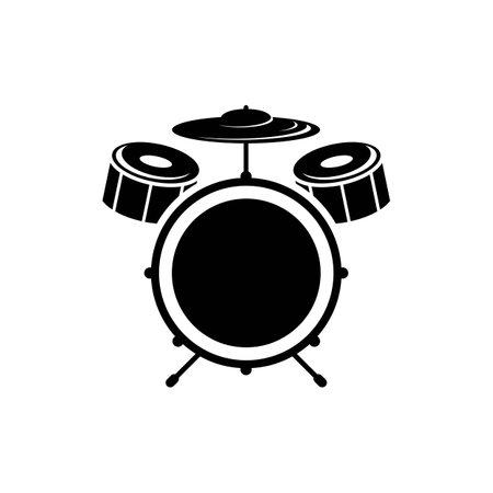 Drum logo images illustration designのイラスト素材