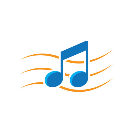 Music logo images illustration designのイラスト素材