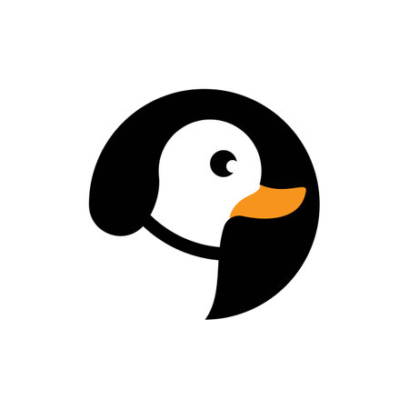 Duck logo images illustration designのイラスト素材