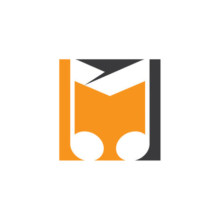 Music logo images illustration designのイラスト素材