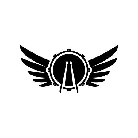 Drum logo images illustration designのイラスト素材