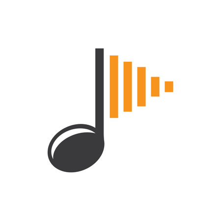 Music logo images illustration designのイラスト素材