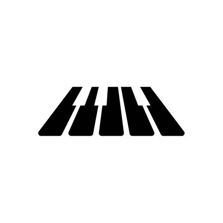 Piano logo images illustration designのイラスト素材